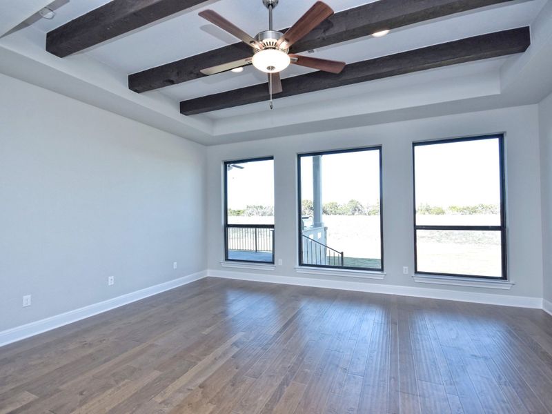 Representative unfurnished interior of a home built from the San Simeon I by Giddens Homes in Clearwater Ranch, Liberty Hill (Image 475).