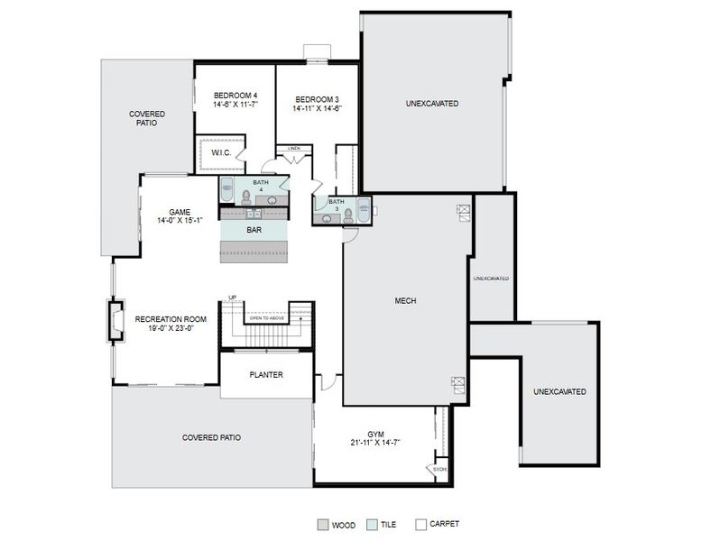 2D floor plan layout for the Aspen by Work Shop Colorado in Signature at Crystal Valley, Castle Rock, CO (Image 3). 2D floor plan layout for the Aspen by Work Shop Colorado in Signature at Crystal Valley, Castle Rock, CO (Image 3).