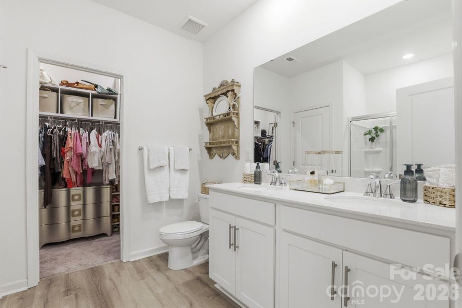 Dual Vanity- Walk in closet