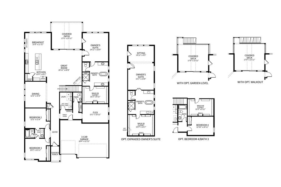 2D floor plan layout for the Crystal by Brightland Homes in Montaine, Castle Rock, CO (Image 4). 2D floor plan layout for the Crystal by Brightland Homes in Montaine, Castle Rock, CO (Image 4).