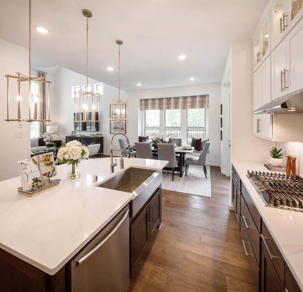 Furnished interior view inside a new home in Woodforest Townhomes, Montgomery (Image 10).