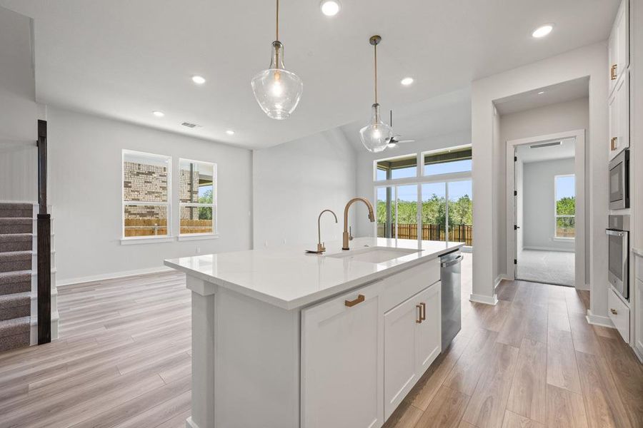 Furnished interior view inside a new home in Heritage, Dripping Springs (Image 5).