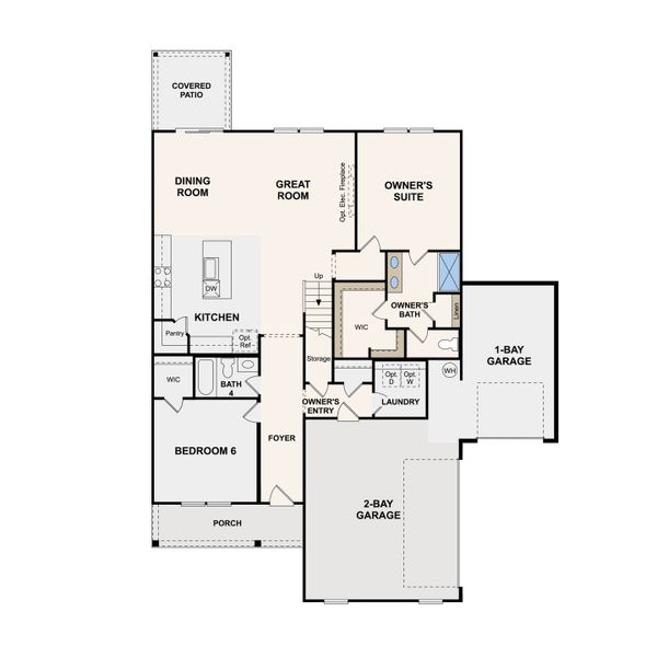 2D floor plan layout of this home in Averitt Landing, Lebanon, TN (Image 3).