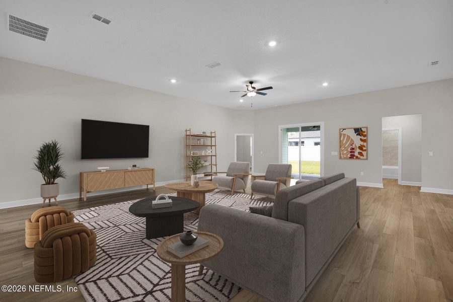 Furnished interior view inside a new home in , Jacksonville (Image 9).