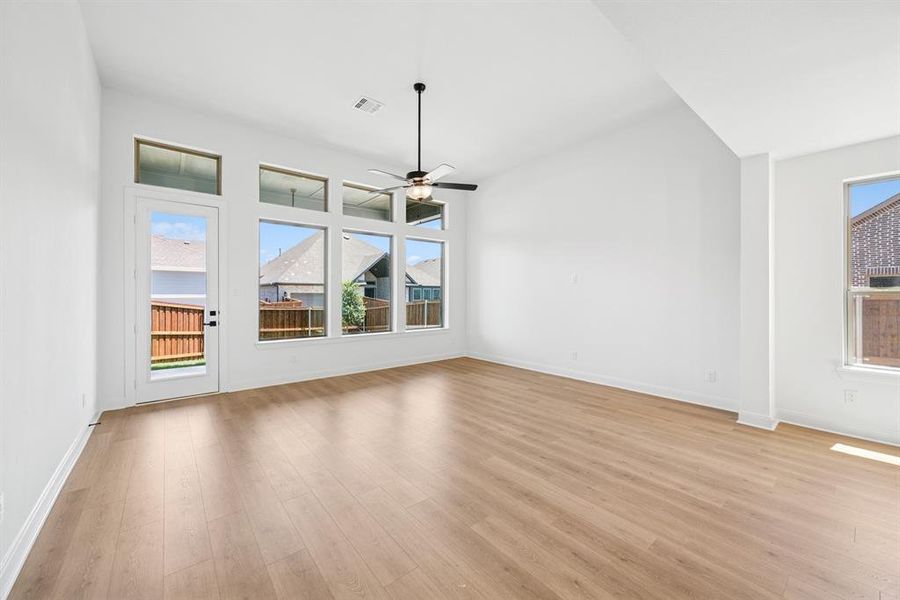 Spacious, unfurnished interior of a new home in Karis - Village Series, Crowley (Image 26). Spacious, unfurnished interior of a new home in Karis - Village Series, Crowley (Image 26).