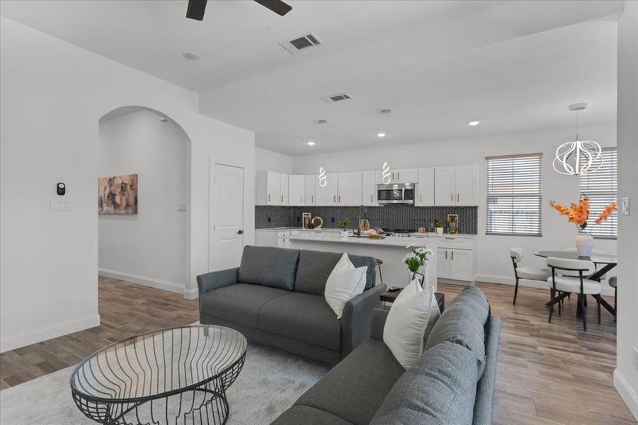 Furnished interior view inside a new home in , Sherman (Image 27).