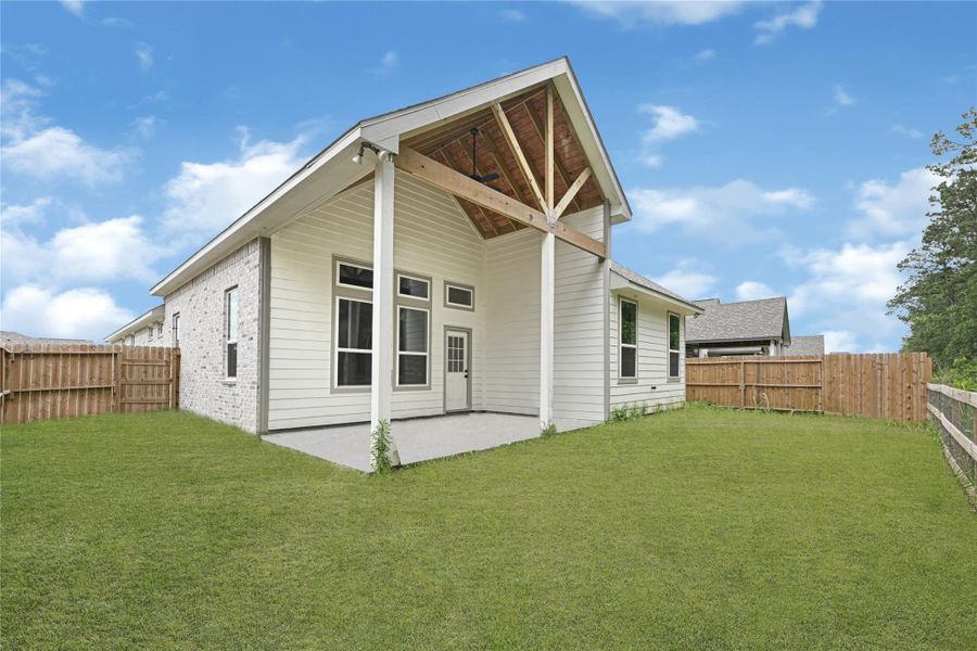 Exterior details and patio area of a home in , Anahuac (Image 16). Exterior details and patio area of a home in , Anahuac (Image 16).