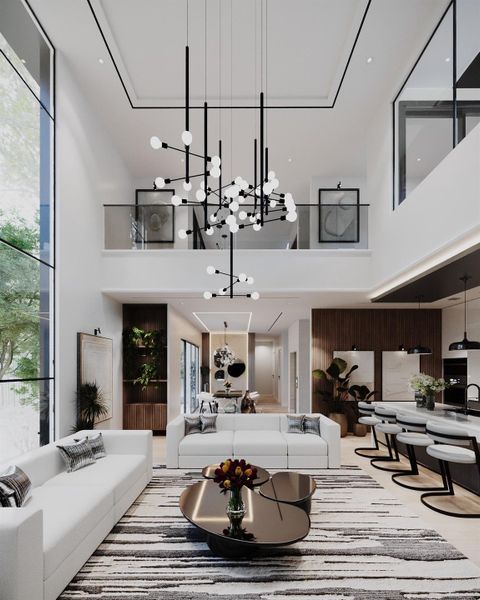 Furnished interior view inside a new home in , Houston (Image 6).