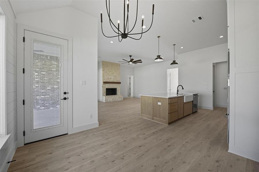 Furnished interior view inside a new home in Eagles Bluff, Willow Park (Image 9).