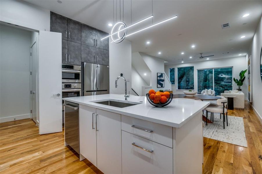Furnished interior view inside a new home in , Addison (Image 12).