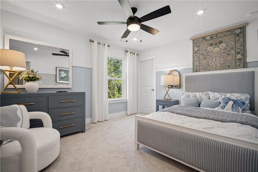 Furnished interior view inside a new home in Rose Creek, Cumming (Image 24).