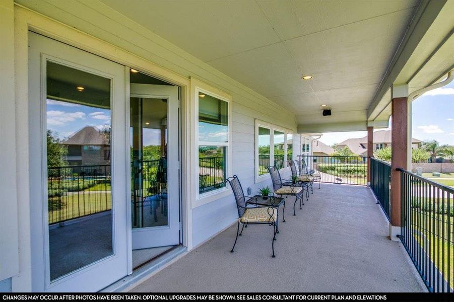 Exterior details and patio area of a home in Green Meadows, Celina (Image 3).