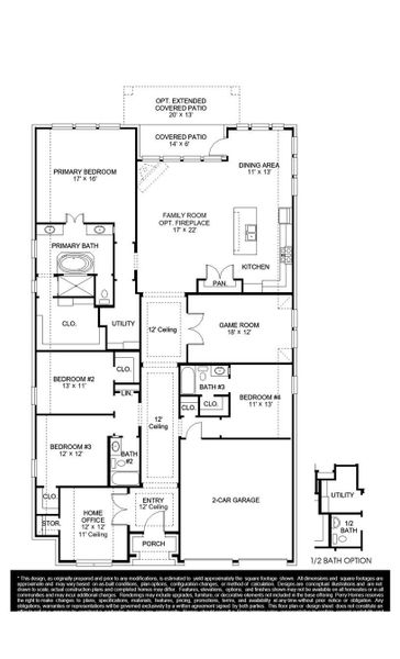 2D floor plan layout of this home in Midline, Houston, TX (Image 3).