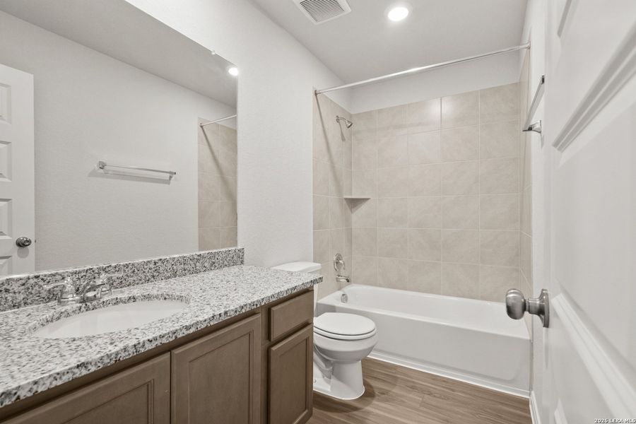 Furnished interior view inside a new home in Abbott Place, St. Hedwig (Image 10).