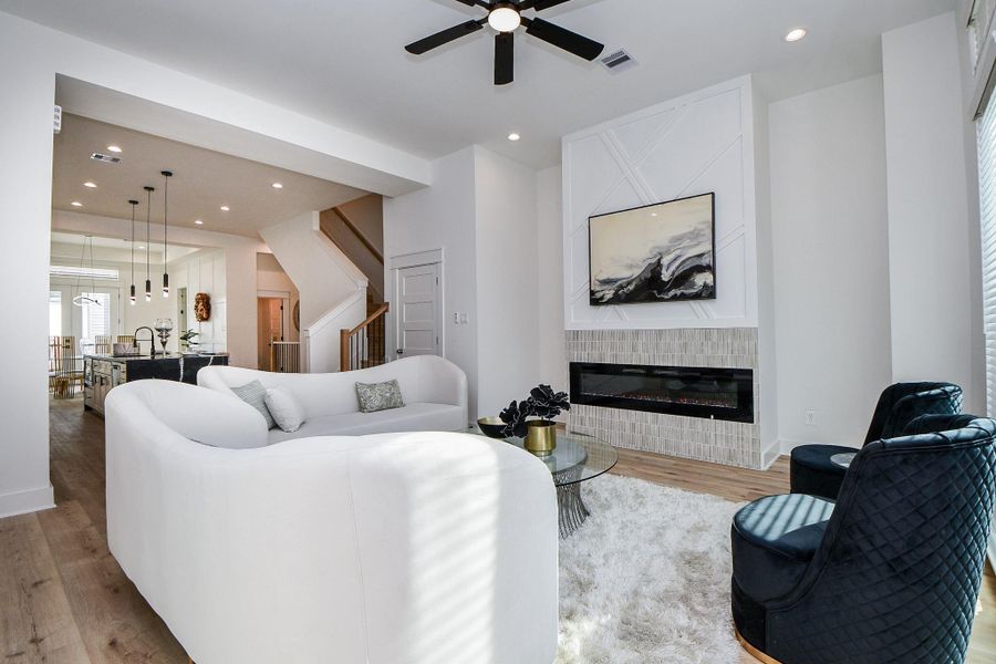 Furnished interior view inside a new home in , Houston (Image 30).