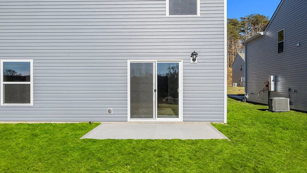 Exterior details and patio area of a home in Harrier Point, Woodruff (Image 22).