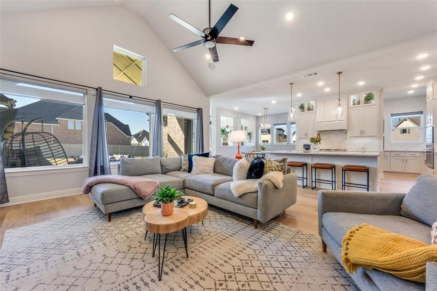Furnished interior view inside a new home in Pecan Square - Estates, Northlake (Image 26).