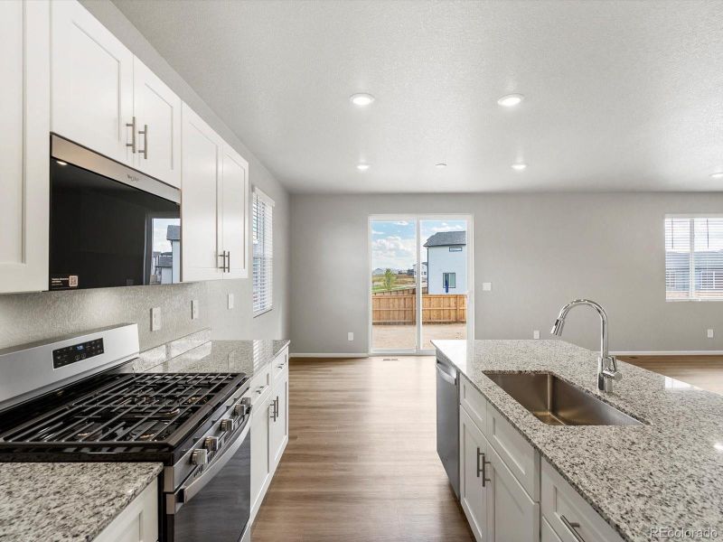 Furnished interior view inside a new home in Ridgeline Vista: The Flora Collection, Brighton (Image 10). Furnished interior view inside a new home in Ridgeline Vista: The Flora Collection, Brighton (Image 10).