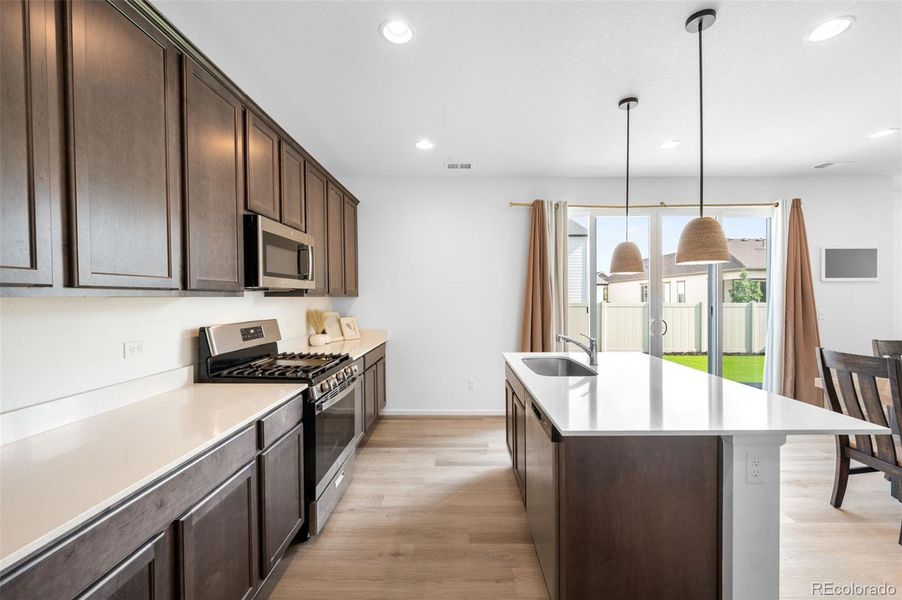 Furnished interior view inside a new home in Thompson River Ranch, Johnstown (Image 13).