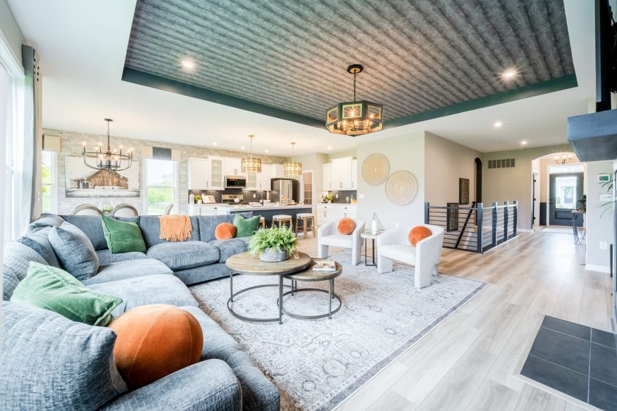 Representative furnished interior of a home built from the Calvin by Fischer Homes in Pickens Bluff, Hiram (Image 5).