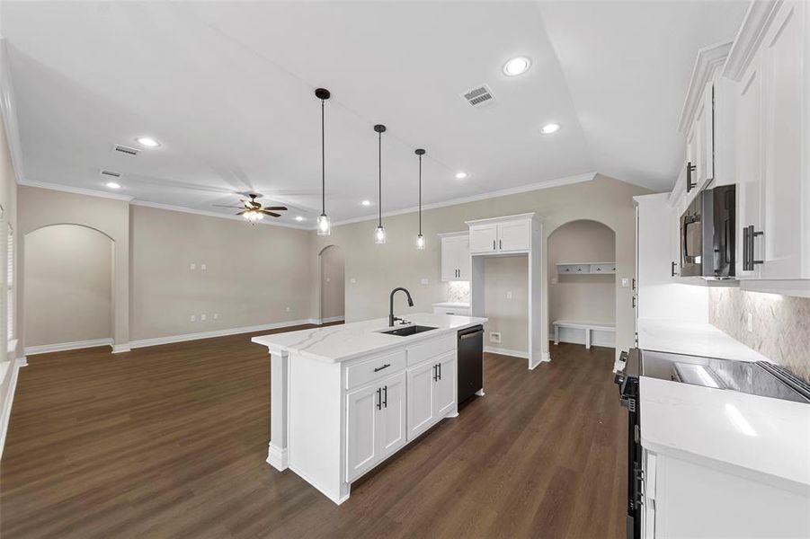 Furnished interior view inside a new home in , Greenville (Image 7).