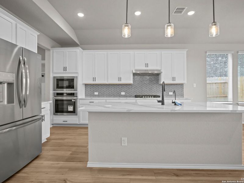 Furnished interior view inside a new home in Horizon Pointe, Converse (Image 8). Furnished interior view inside a new home in Horizon Pointe, Converse (Image 8).
