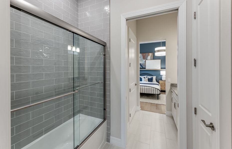 Furnished interior view inside a new home in Avondale at Avenir, Palm Beach Gardens (Image 10).