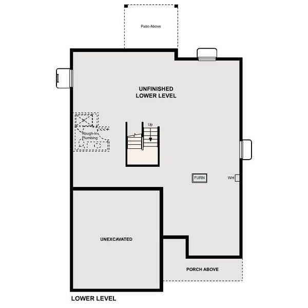 2D floor plan layout of this home in Parkdale Commons, Lafayette, CO (Image 6).