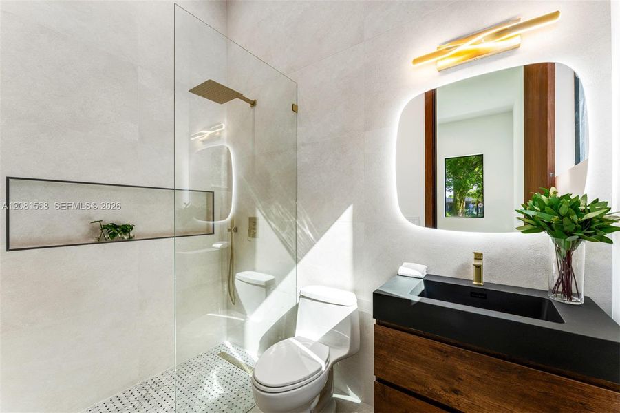 Furnished interior view inside a new home in , Miami (Image 12).