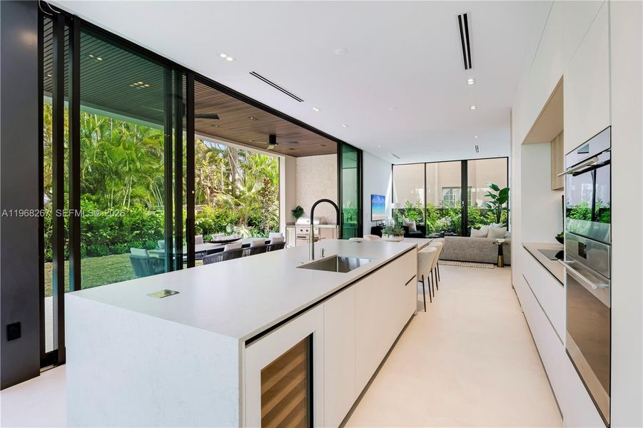 Furnished interior view inside a new home in , Miami (Image 7).