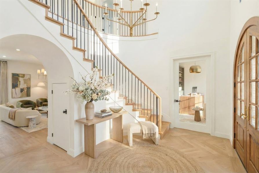 Furnished interior view inside a new home in , Dallas (Image 4).