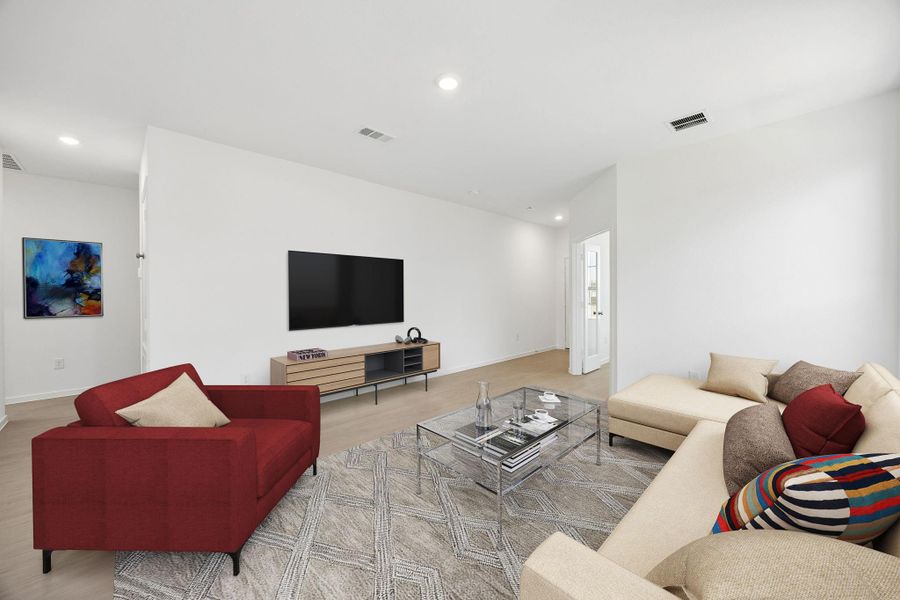 Furnished interior view inside a new home in Mavera, Conroe (Image 12).