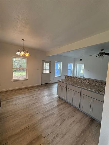 Open Concept - Combo/dining/living