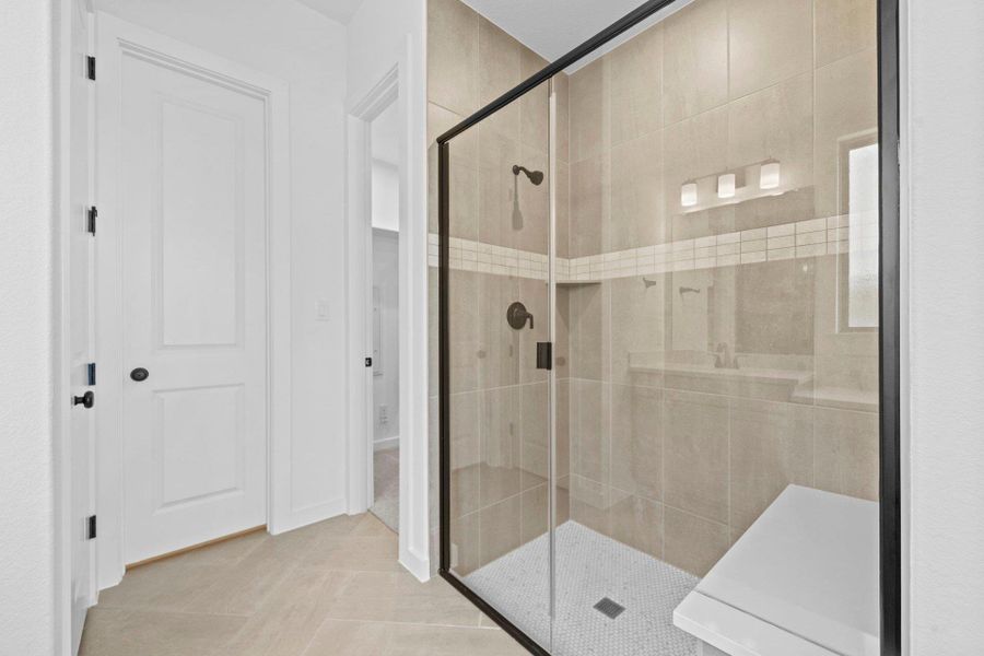 Walk-in shower in Primary Bath Walk-in shower in Primary Bath