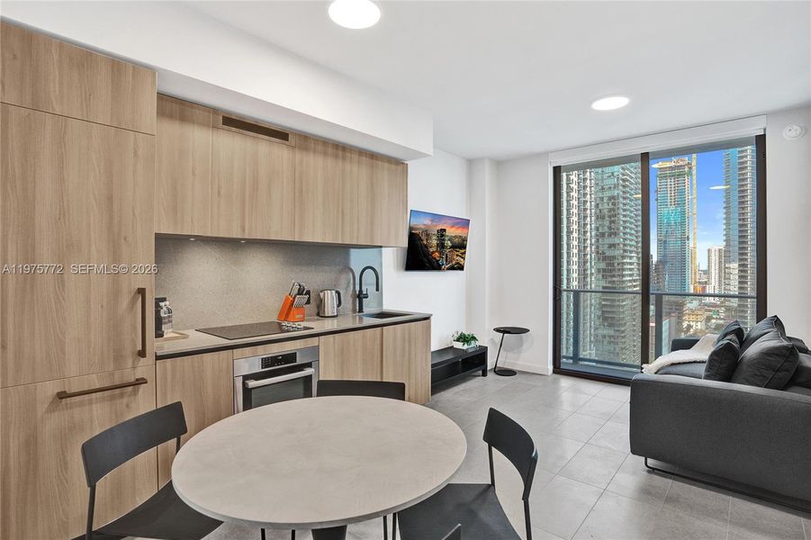 Furnished interior view inside a new home in , Miami (Image 8).