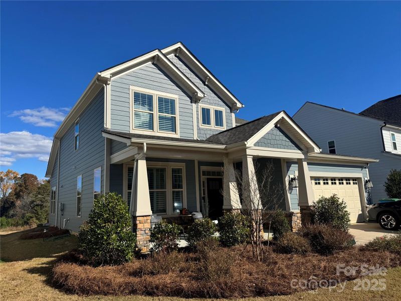 Front exterior of a new home in , Belmont, NC, highlighting curb appeal (Image 2). Front exterior of a new home in , Belmont, NC, highlighting curb appeal (Image 2).
