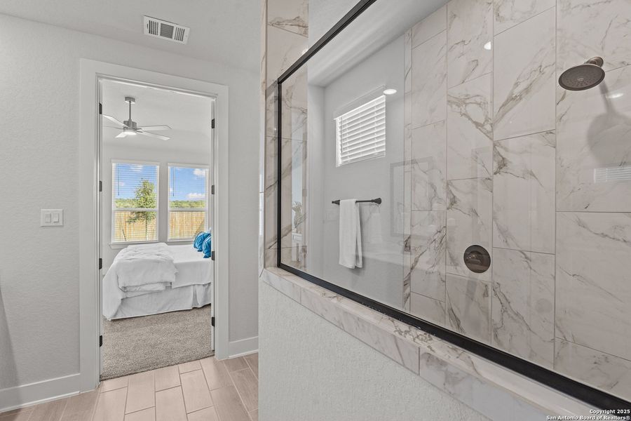 Furnished interior view inside a new home in Alsatian Oaks, Castroville (Image 16). Furnished interior view inside a new home in Alsatian Oaks, Castroville (Image 16).
