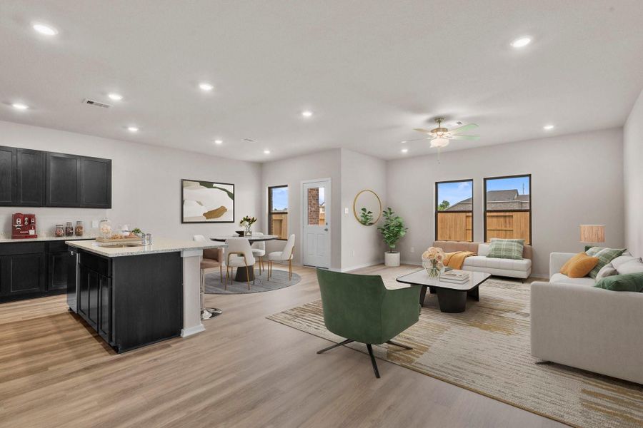 Furnished interior view inside a new home in Windrose Green, Angleton (Image 10).