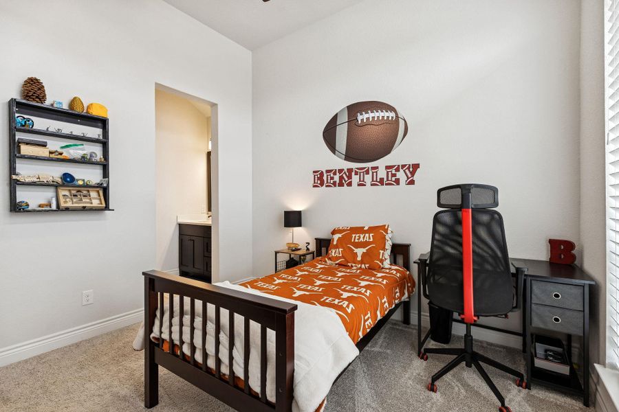 Second Bedroom with jack-and-jill style bathroom