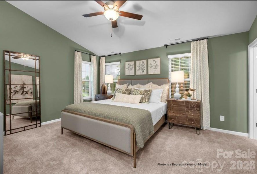 Furnished interior view inside a new home in Sierra Ridge, Gastonia (Image 15).