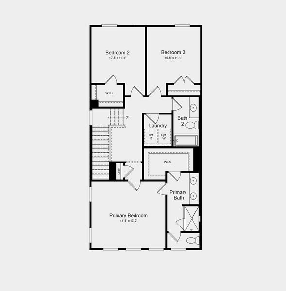 2D floor plan layout for the Dawson by Taylor Morrison in Alder Creek, Cumming, GA (Image 4).