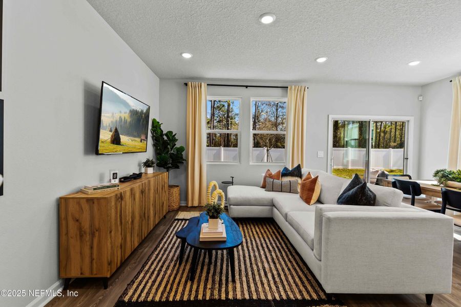 Furnished interior view inside a new home in The Dogwood Series at The Landings at Pecan Park, Jacksonville (Image 13).