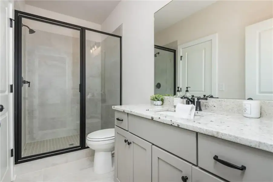 Furnished interior view inside a new home in , Flowery Branch (Image 17).