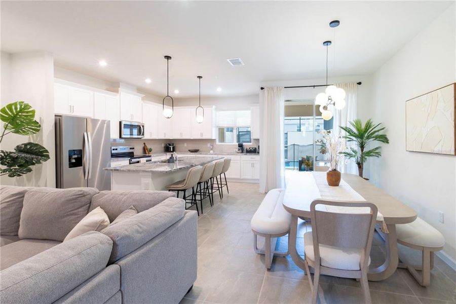 Furnished interior view inside a new home in , Kissimmee (Image 37).