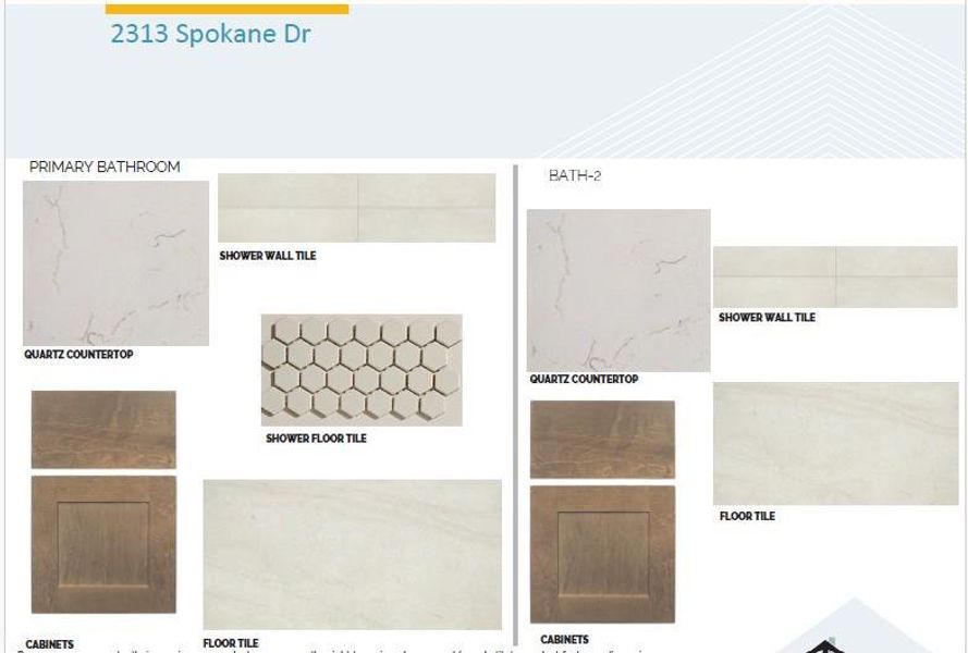 Sample of building materials used in homes in Cedar Brook, Leander (Image 4). Sample of building materials used in homes in Cedar Brook, Leander (Image 4).