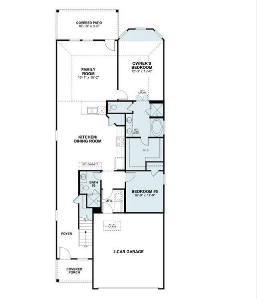 2D floor plan layout of this home in Marvida, Cypress, TX (Image 3).