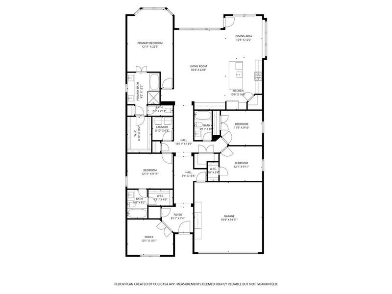 2D floor plan layout of this home in Devonshire, Forney, TX (Image 6).