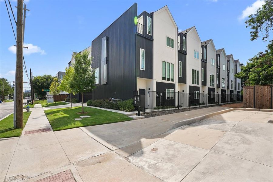 Front exterior of a new home in , Dallas, TX, highlighting curb appeal (Image 22).