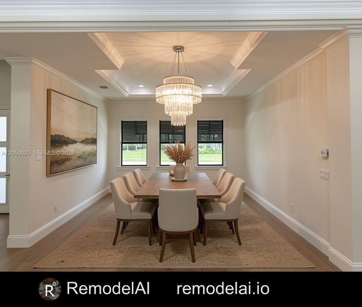 Furnished interior view inside a new home in , Vero Beach (Image 12).