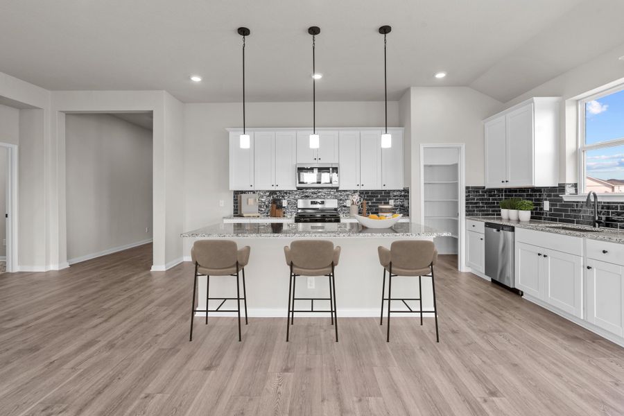Furnished interior view inside a new home in Morgan Meadows, San Antonio (Image 6).
